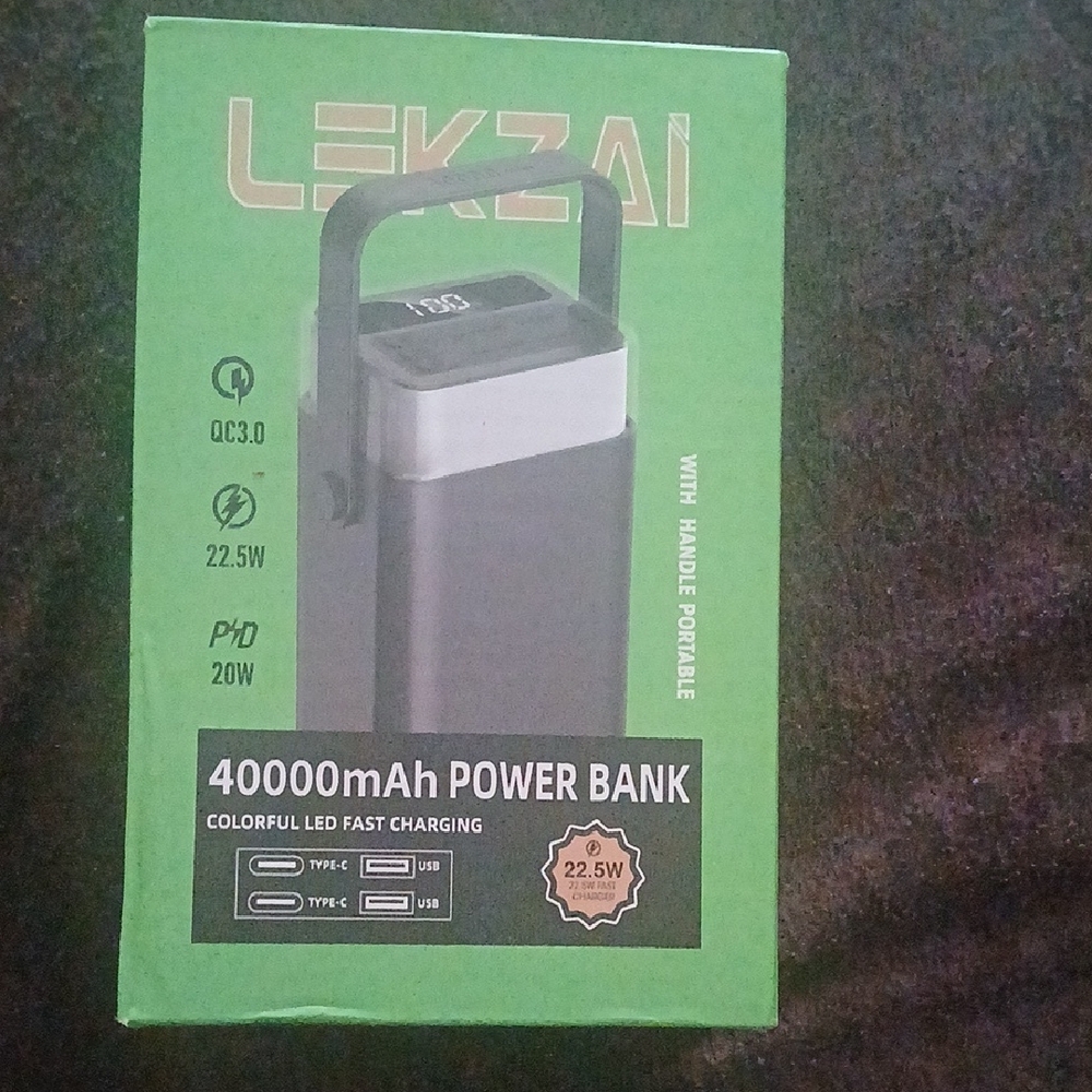 LEKZAI 40000mAh Power Bank with Handle